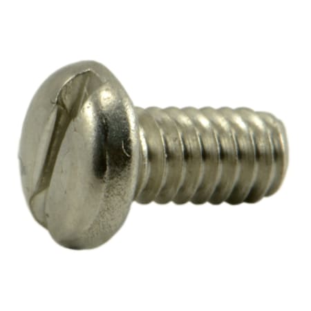 Midwest Fastener #2-56 x 3/16 in Slotted Pan Machine Screw, Plain 18-8 Stainless Steel, 25 PK 64101